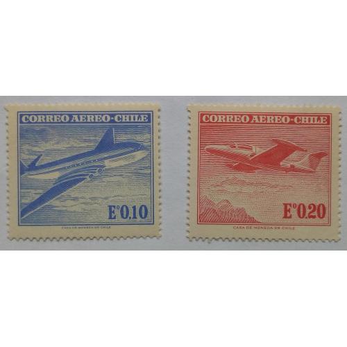 Чили 1962-1967 Авиапочта, самолеты, MNH