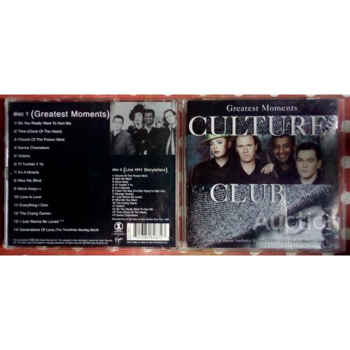 Culture Club - Greatest Moments 1998 (2 CD) фирменный диск