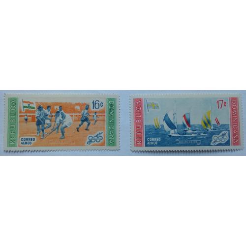 Доминиканская республика 1959 Спорт, футбол, яхты, MNH