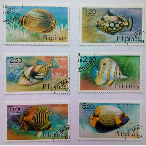 Филиппины 1978 Рыбы, гашеные (КЦ=4 евро)(I)