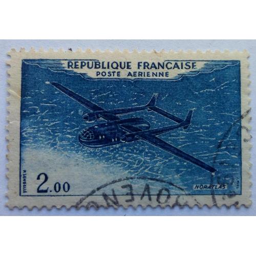 Франция 1960 Авиация, самолет, 2.00, гашеная