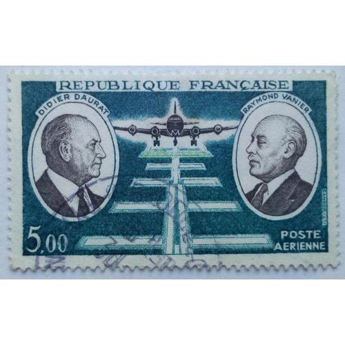 Франция 1971 Пионеры авиации Дидье Лора и Ваньер, гашеная(I)