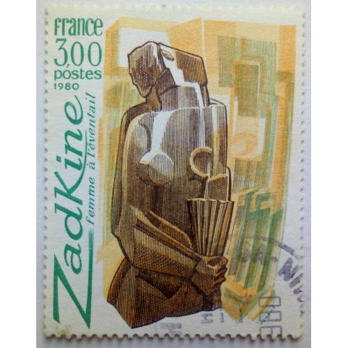 Франция 1980 Женщина, искусство, гашеная (КЦ=1,6 евро)