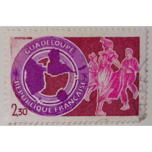 Франция 1984 Гваделупа, гашеная