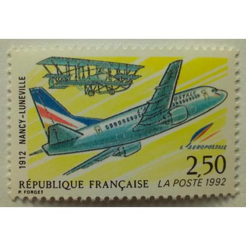 Франция 1992 Авиация, самолеты, MNH