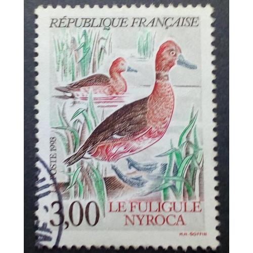Франция 1993 Утки, фауна, гашеная