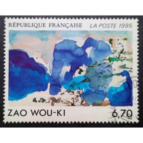 Франция 1995 Чжао Уцзи, живописец, гашеная (КЦ=1,5 евро)