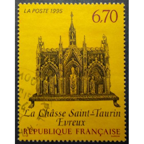 Франция 1995 Религия, искусство, гашеная (КЦ=2 евро)