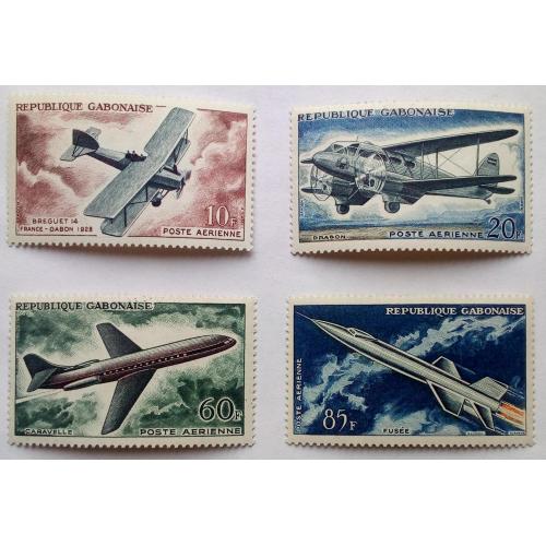 Габон 1962 Авиация, самолеты, MNH (КЦ=7 евро)