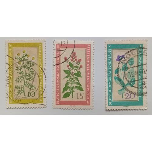 ГДР 1960 Лекарственные растения, гашеные
