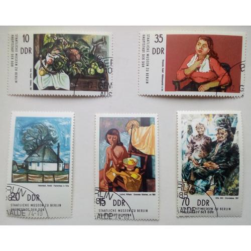 ГДР 1974 Живопись XX века, гашеные(I)