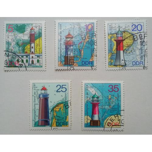 ГДР 1975 Маяки, гашеные