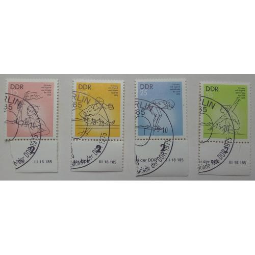 ГДР 1975 Спорт, молодежь, гашеные