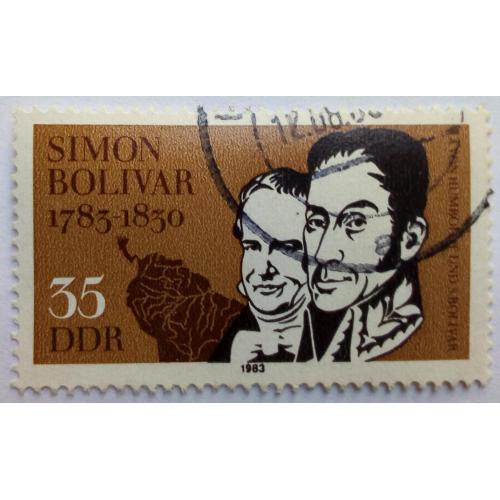 ГДР 1983 Симон Боливар, гашеная(I)