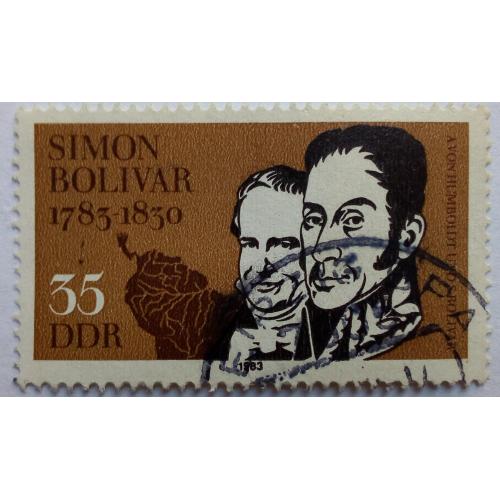 ГДР 1983 Симон Боливар, гашеная
