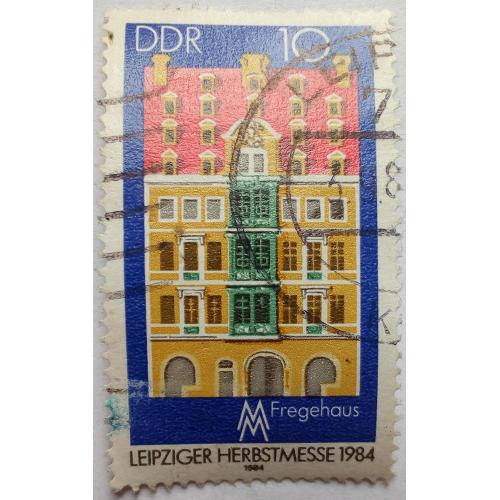 ГДР 1984 Лейпциг, архитектура, гашеная