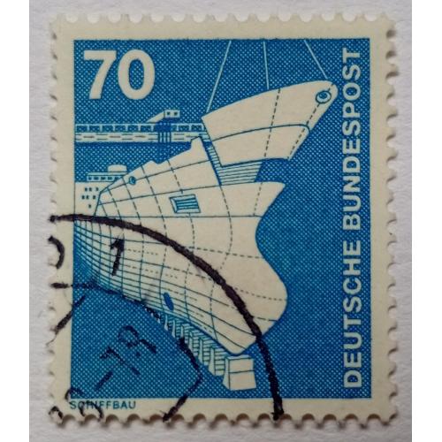 Германия 1975 Стандарт, судостроение, гашеная