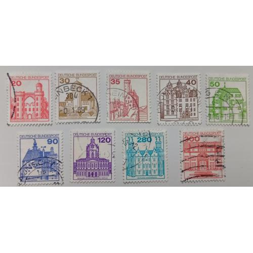 Германия 1978-1982 Стандарт, замки, гашеные