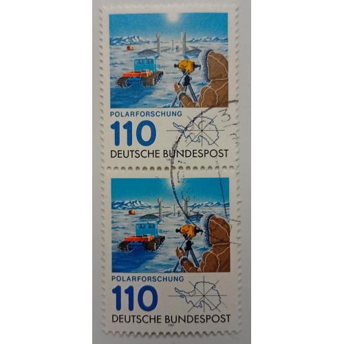 Германия 1981 Полярная экспедиция, сцепка, гашеная