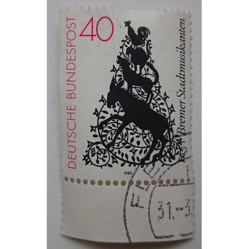Германия 1982 Бременские музыканты, гашеная