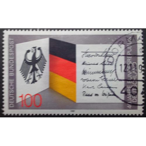 Германия 1989 40-летие создания ФРГ, гашеная