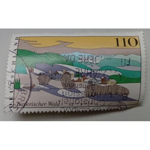 Германия 1997 Пейзажи, гашеная