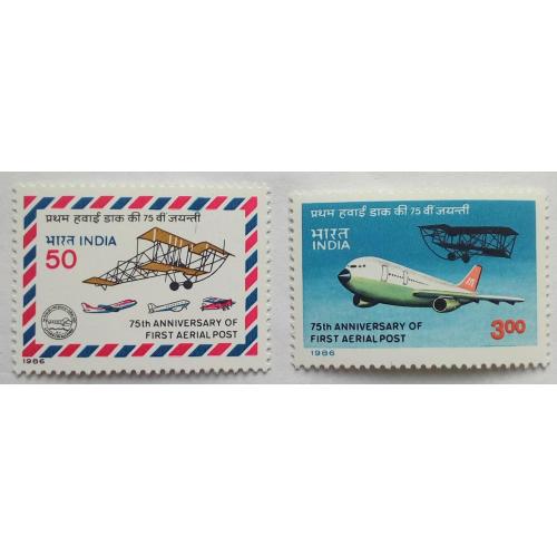 Индия 1986 Авиапочта, авиация, самолеты, MNH (КЦ=8 евро)
