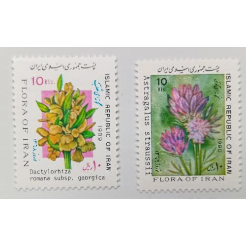 Иран 1989-1990 Цветы, MNH