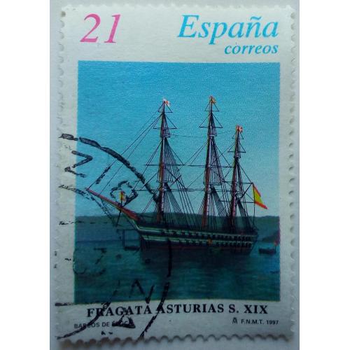 Испания 1997 Фрегат, корабль, гашеная 