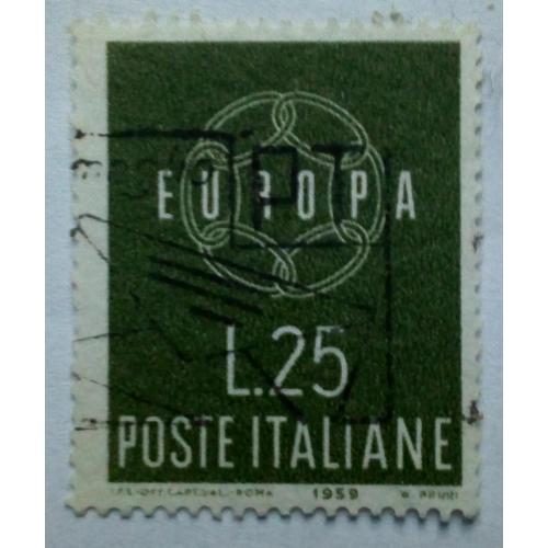 Италия 1959 Европа Септ, 25L, гашеная