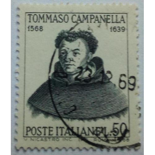 Италия 1968 Томмасо Кампанелла, гашеная 