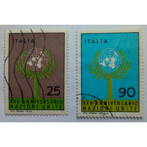 Италия 1970 25 лет ООН, гашеные