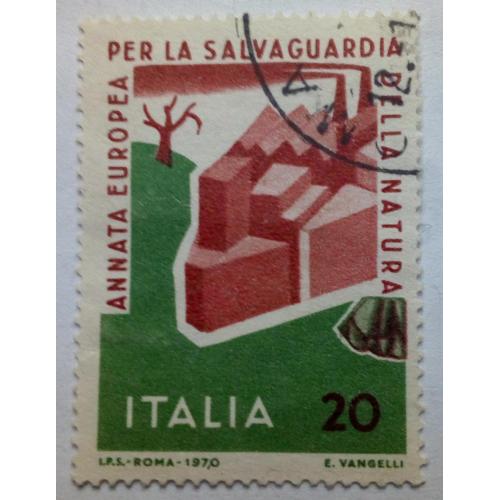 Италия 1970 Консервативный год, 20L, гашеная