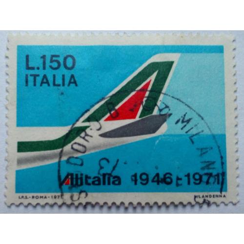 Италия 1971 Авиация, ЭлИталия, 150L, гашеная