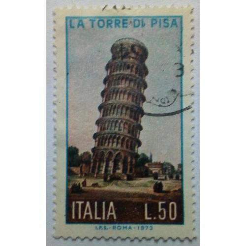 Италия 1973 Пизанская башня, гашеная