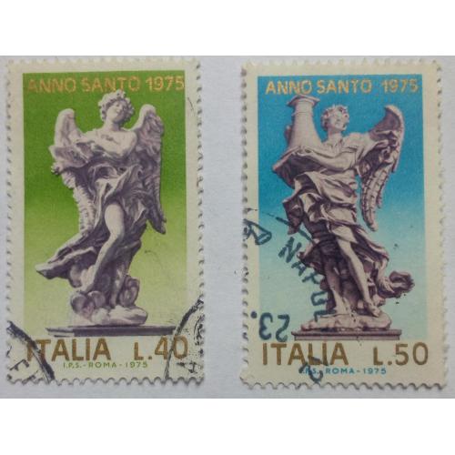Италия 1975 Священный год, статуи, гашеные