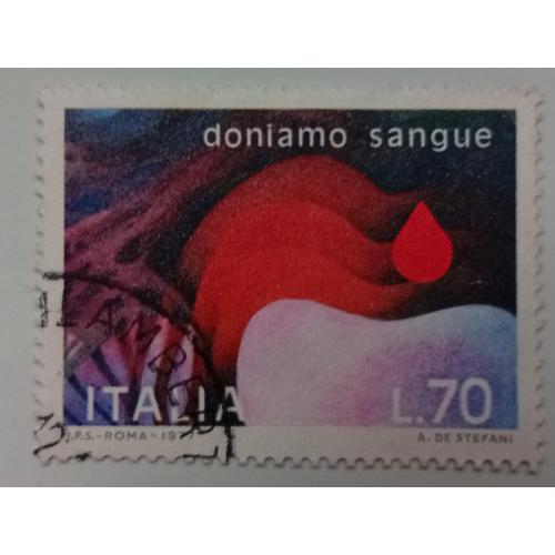 Италия 1977 Доноры крови, 70L, гашеная
