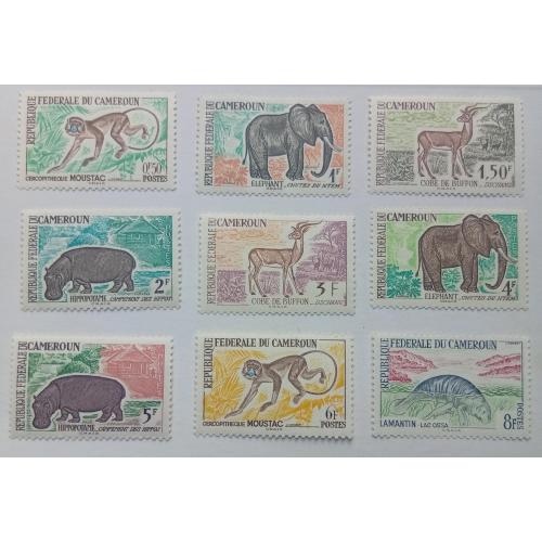 Камерун 1962 Животные, фауна (9 марок), MNH