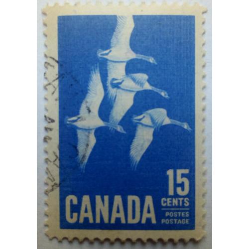 Канада 1963 Лебеди, гашеная