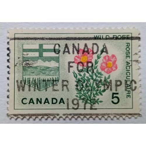 Канада 1964 Дикая роза, гашеная
