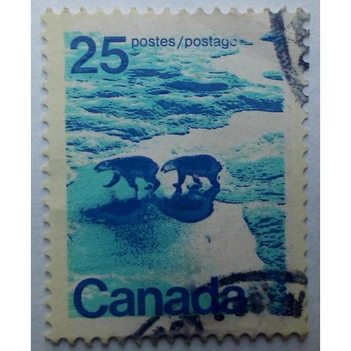 Канада 1972 Ландшафты, медведи, гашеная (КЦ=2,7 евро)