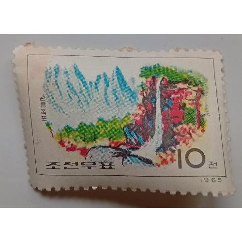 КНДР Северная Корея 1965 Водопад, природа, MLH