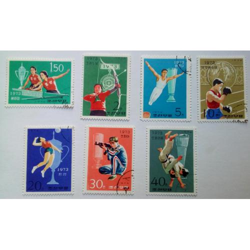 КНДР Северная Корея 1974 Спорт, гашеные
