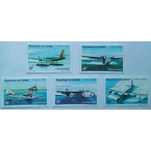 Конго 1994 Водные самолеты, MNH