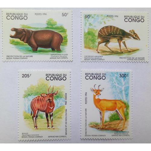 Конго 1994 Животные, фауна, MNH (КЦ = 7 евро)