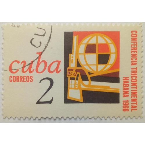 Куба 1966 Конференция в Гаване, гашеная
