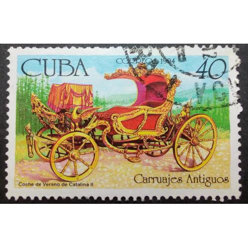 Куба 1994 Кареты, транспорт, из серии, гашеная 