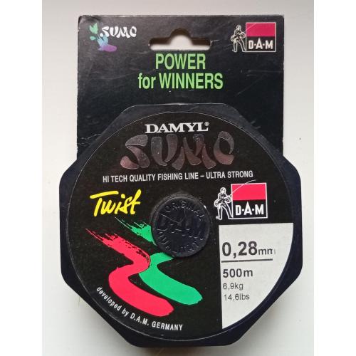 Леска D.A.M. DAMYL SUMO, 0,28 мм, 500 м, 6,9 кг (Germany)(новая)