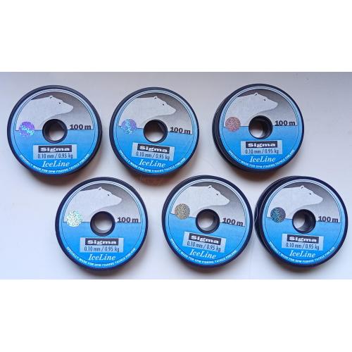 Леска Sigma IceLine 0,10 мм, 100 м (новая)