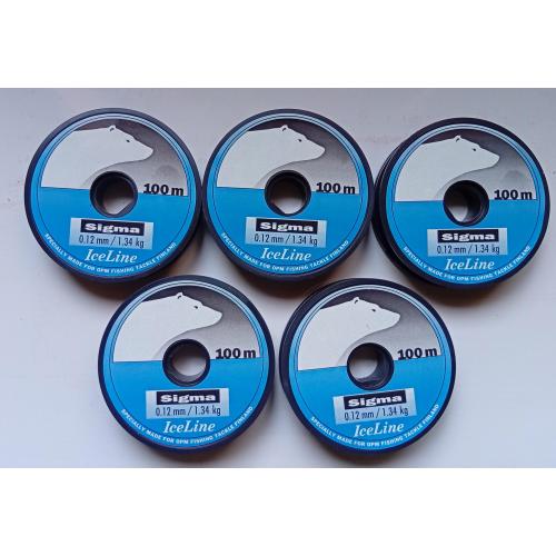 Леска Sigma IceLine 0,12 мм, 100 м (новая)
